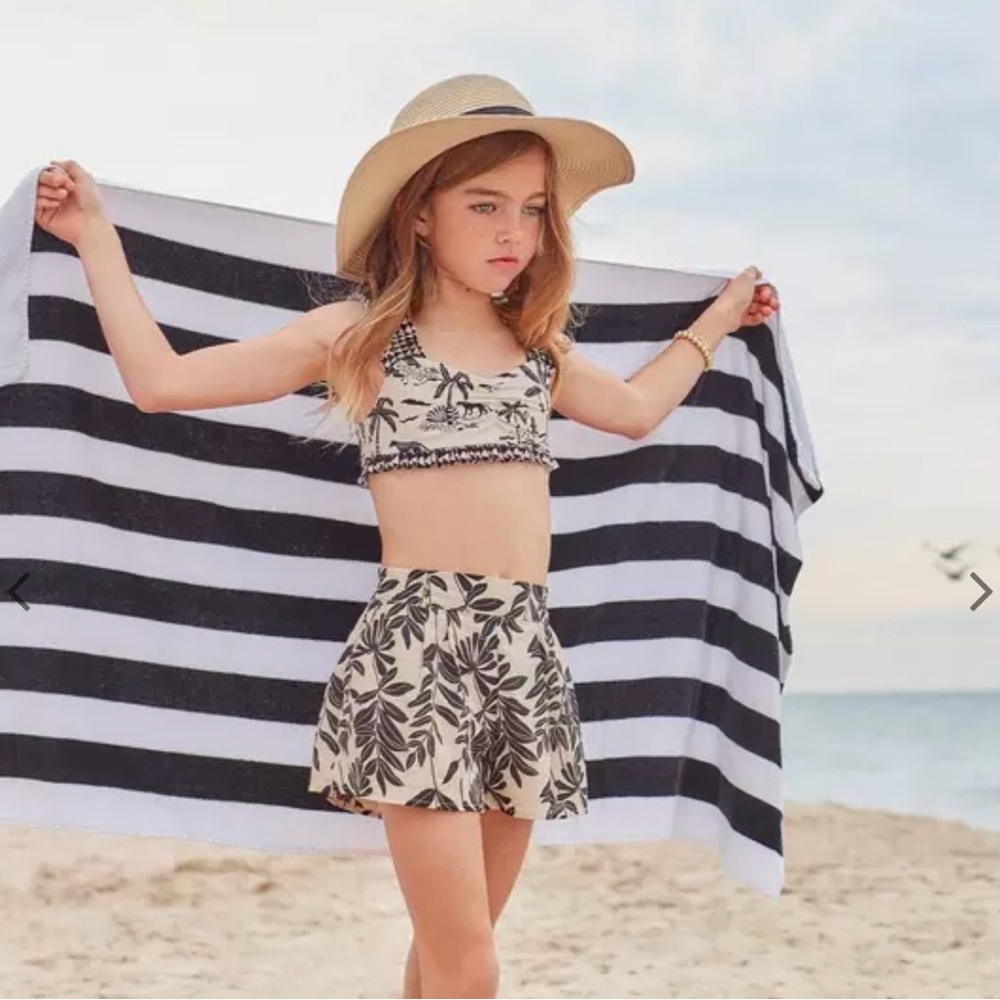 Tropical Print Bikini Set